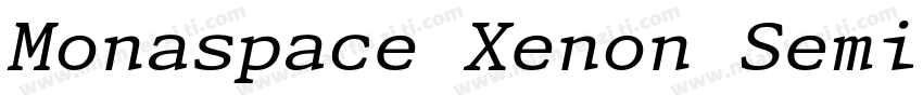 Monaspace Xenon SemiWide Bold字体转换